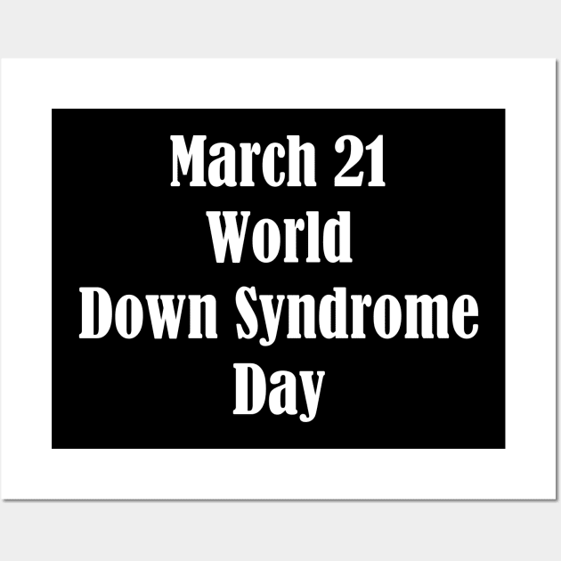 World Down Syndrome Day Wall Art by Fandie